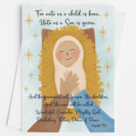 Religious Christmas Card Baby Jesus Isaiah 9 Christian
