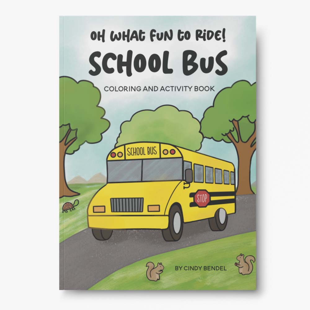 School Bus Coloring and Activity Book For Kids