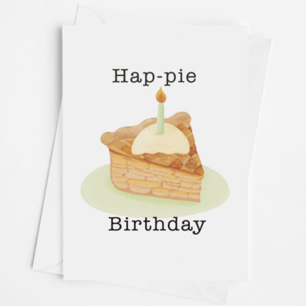 Apple pie birthday card
